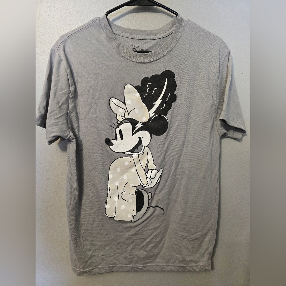 Disney Gray Short Sleeve Tees with Classic Character Designs